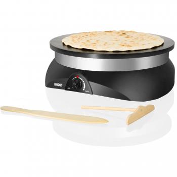 Unold 48155 - Máquina para preparar crepes con gran plato de aluminio