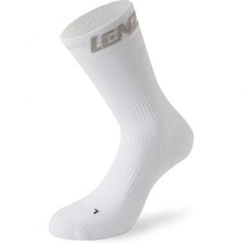 Calcetines de compresión de medio largos Lenz 6.0 - Blanco (Tallas 39, 40, 41)