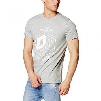 Diesel Chic Gray Short Sleeve Round Neck Tee - XL