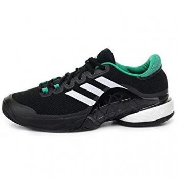 adidas Barricade 2017 Boost Clay, negro, 41 1/3-UK 7,5