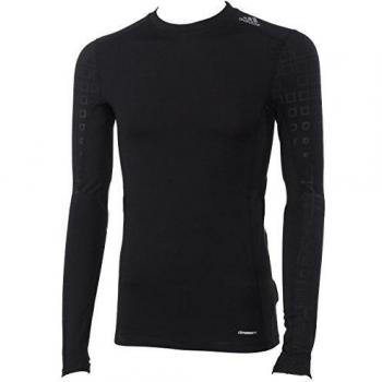 adidas Yb Tf Wm Ls Tee - Camiseta para niños de 11-12 años, color negro