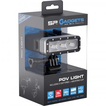 SP Gadgets POV Light - Antorcha resistente al agua para GoPro Hero, negro