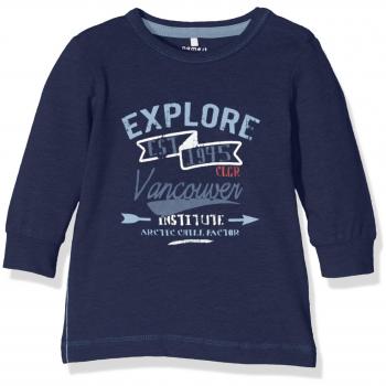 NAME IT NITHANS LS TOP MZNB, Blusa Bebé-Niñas, Azul