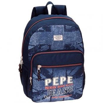 Pepe Jeans Dales Jr Mochila Escolar, 42 cm, 21.42 litros, Azul