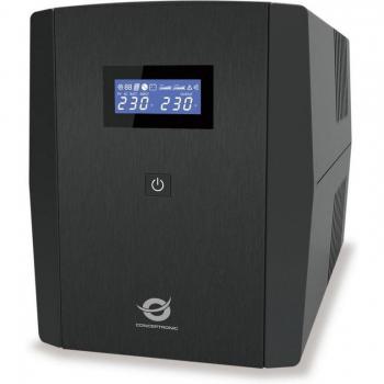 Conceptronic ZEUS03EMP SAI 1200VA/720W Línea Interactiva con 2 Salidas Schuko y 3 Salidas IEC