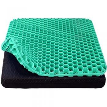 Cojin coxis Gel,Cojin antiescaras,para Oficina,Coche,Silla de Ruedas,Sillas Gaming,Funda Lavable