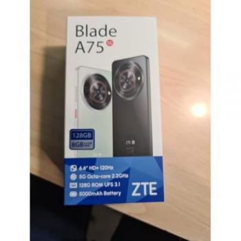 ZTE Blade A75 5G - Smartphone 128GB, 4GB RAM, Pantalla 6.6, Dual SIM, Batería 5000mAh, 120Hz