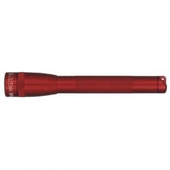 Mag-Lite SP2203H Mini Mag-Lite 2AA - Mini linterna multi LED de 69 lúmenes, 17 cm, duración de 31 horas, con 2 pilas pequeñas y correa de nailon, color rojo