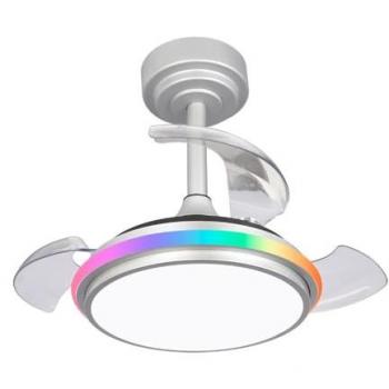 Ventilador LED Antila Mini XS RGB Gris 40W 3500Lm con Diseño Avanzado