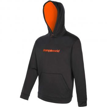 Trangoworld Login Sudadera, Hombre, Negro/Naranja, M