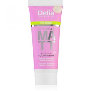 Delia Cosmetics It's Real Matt Mattifying Foundation Shade 104 Sand 30 ml