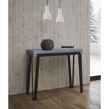 Consola Extensible Rio 90x40/300 cm Antracita - Cemento