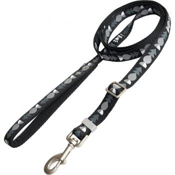 Correa ajustable Hurtta Bare carbono para perros - 120-180 cm, 20 mm