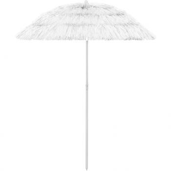 Sombrilla de playa blanca 180 cm vidaXL