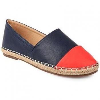 La Modeuse-Espadrilles clásicos aspet piel, Azul
