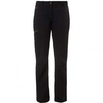 VAUDE Strathcona Pantalones Softshell, Mujer, Negro, 38