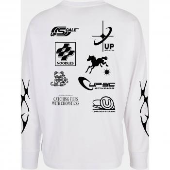 Mister Tee Upscale Long Sleeve White T-Shirt for Men 2XL