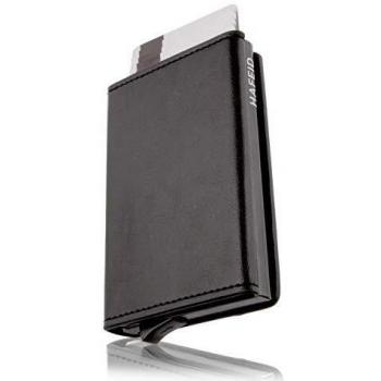 HAFEID porta tarjetas - tarjetero metalico - cartera rfid bloqueo - billetera hombre- tarjetero para tarjetas