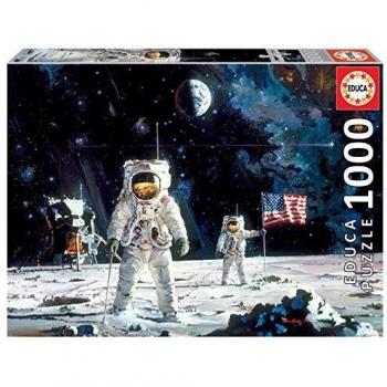 Educa 1000 Piece Puzzle: First Men on the Moon by Robert McCall