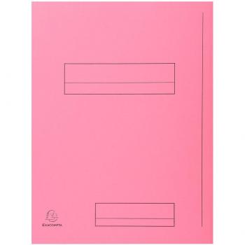 Exacompta 335003E - Subcarpetas con 2 solapas Super de 210 g/m2 (Rosa)