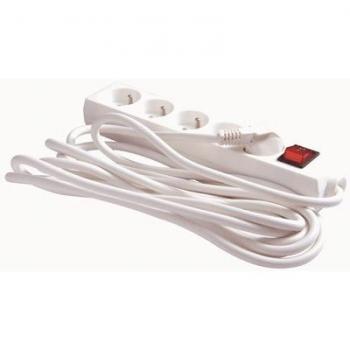 Ladrn 5 enchufes con interruptor cable de 4 m