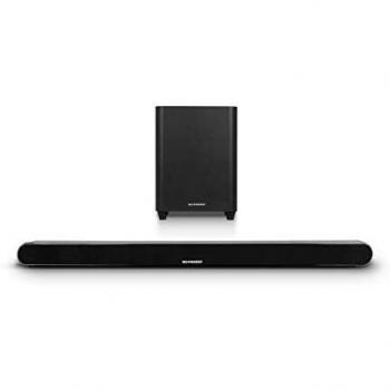 Schneider Consumer - Barra De Sonido SC800SND, Soundbar 2.1 60W + Subwofer 30W inalámbrico, Bluetooth, USB, Hdmi