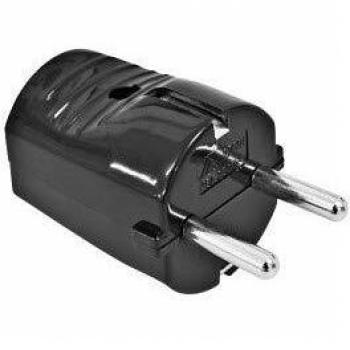 Krang Clavija Red Electrica Schuko Macho 10/16A/250Vac Color Negra