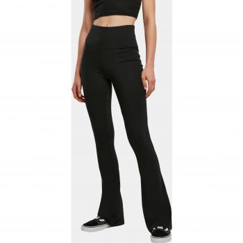 Urban Classics Ladies Organic Stretch Bootcut Leggings - XS to 5XL - Black