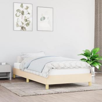 Cama Solar de Tela Crema 90x200 cm