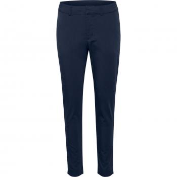 Pantalón chino 7/8 de mujer KAFFE Lea, ajuste regular, color azul marino, talla M