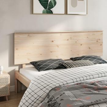 Cabecero para cama de madera maciza de pino 204x6x82,5 cm