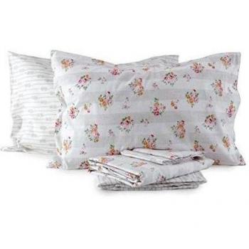 Juego de funda nórdica y 2 fundas de almohada, doble Abigayle de diferentes tamaño P528-Zucchi