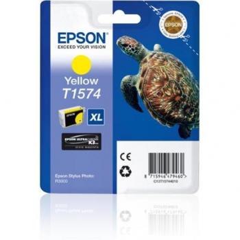 Epson T1574 XL Yellow Ink Cartridge for Stylus Photo R3000, C13T15744010, 25.9ml