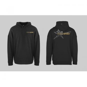 Plein Sport Men's Block Logo On Chest Black Hoodie - Size Medium