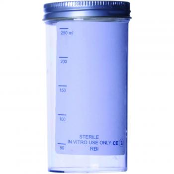 Ramboldi 360252 Envase De Poliestireno De 250 ml, Etiqueta Lisa