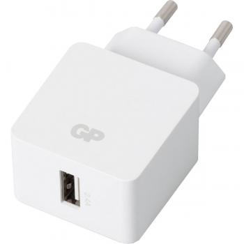 Cargador de Pared WA23 con 1 Puerto USB 2.4A Blanco