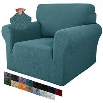 MAXIJIN Fundas Creativas de Jacquard para sillas para Sala de Estar, Fundas elásticas Antideslizantes para sillas con Brazos para Perros, Funda elástica de 1 Pieza