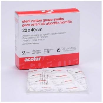 ACOFAR - ACOFAR GASA ESTERIL 20X40 20UN