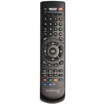 König KN-SMARTPRO20 IR inalámbrico Botones Negro - Mando a distancia