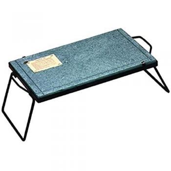 Bistecchera de piedra natural dietética antiadherente con soporte 30x40 cm