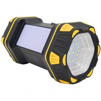 Linterna recargable LED EDM con 4800 mAh, 400 lm frontal y 200 lm lateral