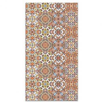 Alfombra Vinílica Baldosa Hidráulico Oriental Original 200x250 cm - Antideslizante e Ignífuga para Cocina y Salón