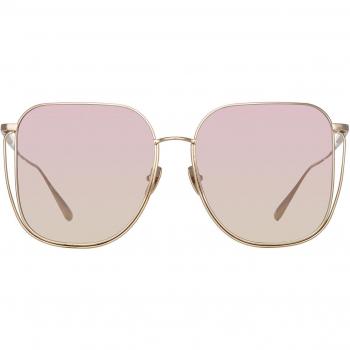 Linda Farrow CAMRY LFL1347 C4 Gold Men's Sunglasses 63mm