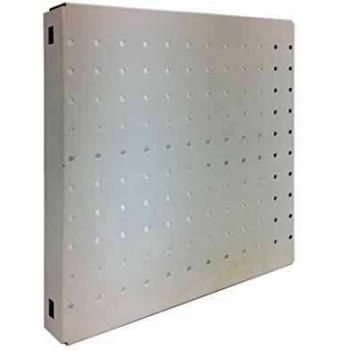 Panel metálico perforado Simonboard 2 estantes Blanco Simonrack 300x300x35 mms