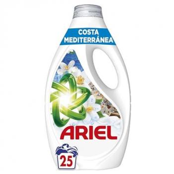 Ariel Detergente Líquido Edición Limitada Costa Mediterránea 25 Lavados con Jabón Brisa Marina y Jazmín