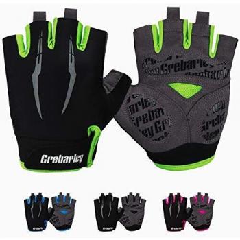 Grebarley Guantes de Ciclismo,Guantes MTB,Adecuado para Ciclismo de Montaña,Todo el Vehículo de Terreno,Bicicleta de Montaña,Guantes de Verano para Hombre/Mujer