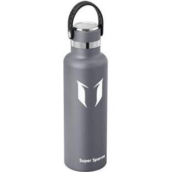 Super Sparrow Botella Agua Acero Inoxidable 18/10 - Botella Termica Ultraligera - 750ml - Termo Sin BPA, Botella Agua Niños, para Deporte, Viaje, Escuela, Exterior, Oficina, Hogar
