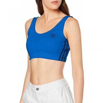 adidas Crop Tank Top, Mujer, Bluebird, 40