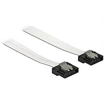 DeLOCK 0.3m 2xSATA Cable de SATA 0,3 m SATA 7-Pin Negro, Blanco - Cable SATA