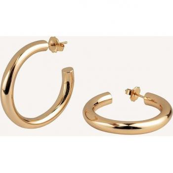 Pendientes Mujer Vidal & Vidal G2229B - Pendientes de aro Essentials acabados en oro de 18 kt